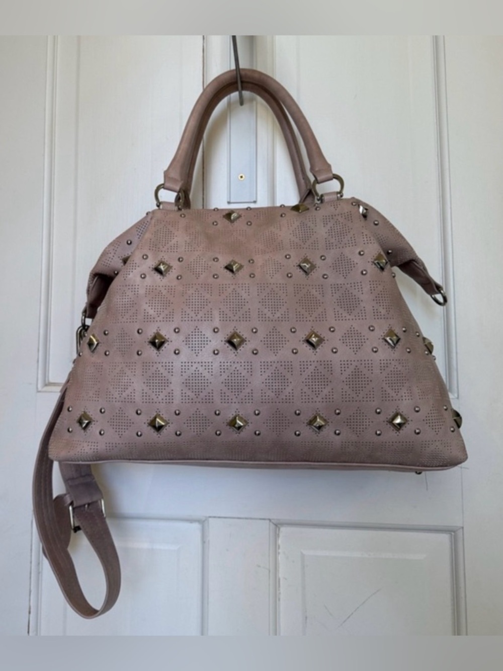 Steve Madden Studded Shoulder Bag Purse Weekender